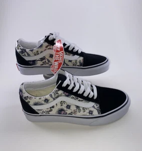Vans Old Skool Paradise Floral Orchid True White Sneakers Women 5.5 Men 4 NWT - Picture 1 of 11