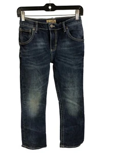 Wrangler 20X Girls Dark Wash Denim Jeans Size 12 Reg 98% Cotton 2% Spandex - Picture 1 of 6