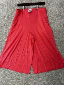 Torrid Crop Pull-On Wide Leg Super Soft High-Rise Smocked Waist Coral Pant 1XL - Picture 1 of 7