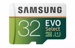 Samsung EVO Select 32GB Micro SD SDXC Memory Card - Picture 1 of 1