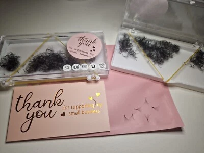 Premade Volume 5D 0.07 9mm  Russian Volume Eyelash Extensions 1000pcs ❤️ — 第 1/2 张图片