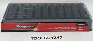 SNAP ON TOOLS EE. UU. 10 piezas 1/2" Unidad Métrica Profundo Juego de enchufes de impacto 310SIMMYA NUEVO + - Imagen 1 de 7