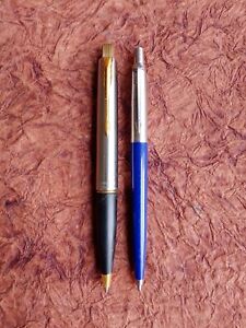Lot 2 Parker Jotter and Frontier Ballpoint Pens Collectible