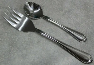 2 Stück Reed & Barton Select SOLANGE Edelstahl KALTFLEISCH SERVIERGABEL, ZUCKERLÖFFEL  - Bild 1 von 4