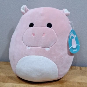 Nuevo Squishmallows 11 pulgadas hipopótamo peluche Ridelle juguete felpa almohada rosa - Imagen 1 de 5
