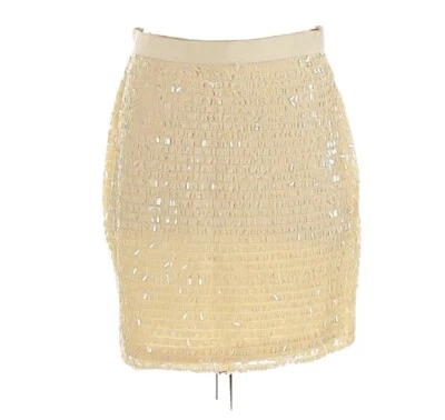 Joe Fresh Size XS Embellished Mini Skirt New With Tags NWT Cream Ivory Ret $29 - Image 1 of 4