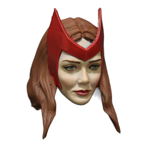 1/12 Custom Marvel Universe Elizabeth Olsen Scarlet Witch Head Wanda Head Sculpt Cover
