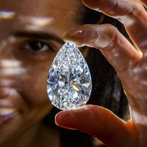 4.00 Ct Pear CVD Natural D Color Lab Grown Loose  Diamond VVS1 Clarity Certified - Picture 1 of 8