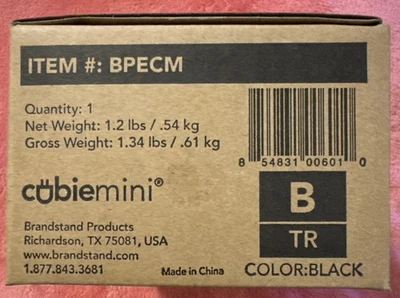 Brandstand CubieMini Negro BPECM 2 Puertos USB-A 2 Tomas Resistentes a Manipulaciones - Nuevo. Foto 1 de 4