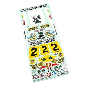 Tamiya Hotshot II Blockhead Motors Sticker Bag | Tamiya RC Car Parts #11421849 - Picture 1 of 2