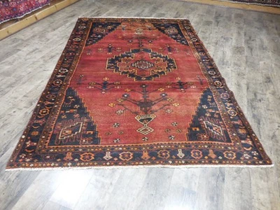 Vintage Turkish Rug,HandMade Anatolian Geometric Tribal Turkish Rug 5.9x9 Ft - Image 1 of 4