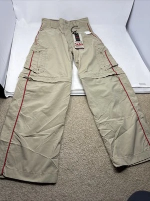 OTB One Tough Brand Zip Off Convertible Khaki Cargo Pants Shorts Boys Sz 12 NWT - Image 1 of 4