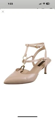 Zapatos de salón Louis Vuitton de cuero con correa en T talla 6 Foto 1 de 4