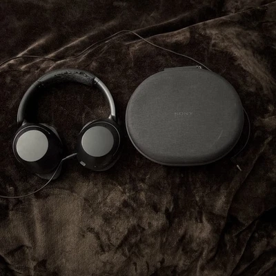 Sony Bluetooth Noise Canceling Over the Eear Wireless Headphones - Black - Image 1 of 4