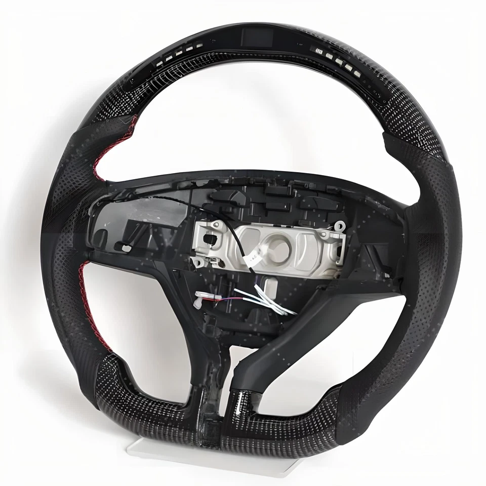 LED Steering Wheel For 2015-2024 Maserati Ghibli Quattroporte Carbon Fiber Foto 1 de 4