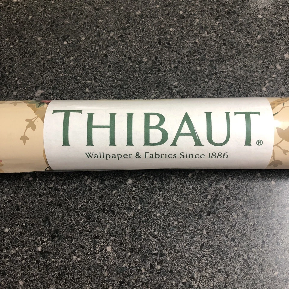 Papel tapiz THIBAUT #839-T-8210 rosa tostado flores enredaderas 60,75 pies cuadrados perno Foto 1 de 4