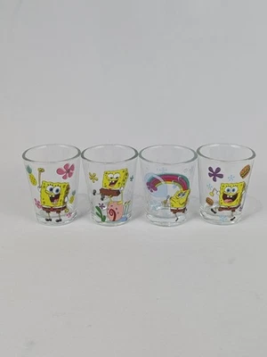 Bob Esponja Pantalones Cuadrados Shot Glass Juego de 4 Piezas Vidrio 2024 Foto 1 de 4