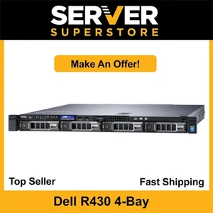 Dell PowerEdge R430 Server 2x E5-2690 V4 = 28 Cores H730 128GB RAM 2x 6TB SAS - Picture 1 of 7