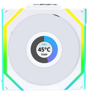 Lian Li UNI Fan SL LCD Wireless 120 ARGB PC Case Fan 12SLLCD1W1W White - Afbeelding 1 van 5