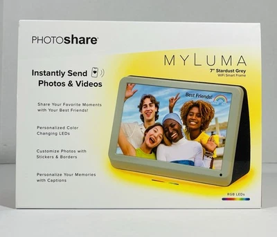 My Luma Photo Share 7” Stardust Grey WIFI Smart Frame. FML07SD - Image 1 of 4
