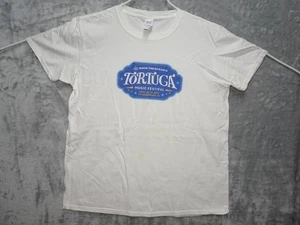 Tortuga Music Festival 2016 T-Shirt Men’s Large White Rock the Ocean Concert Tee - Picture 1 of 8