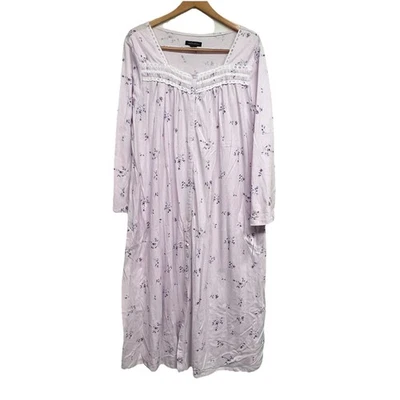 Earth Angels Lavanda Floral Manga Larga Camisón Ballet Abrigo Bata Para Mujer XL Foto 1 de 4