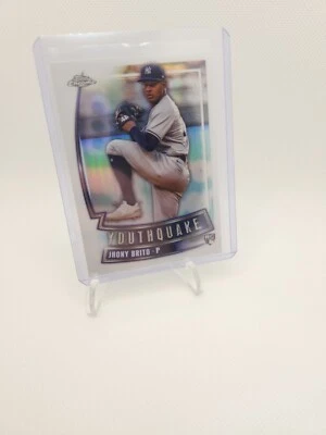 2023 Topps Chrome Youthquake Jhony Brito RC NY Yankees - Image 1 of 2