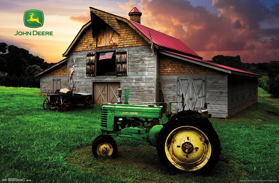 Impresión de póster de tractor John Deere 14552, coleccionable Foto 1 de 1