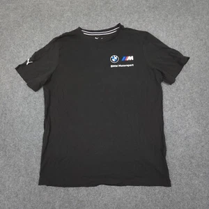 BMW Motorsports Shirt Mens MEDIUM Black Puma Crew Neck Casual T Shirt Size M - Picture 1 of 10