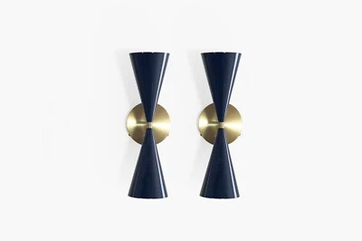 Tuxedo Wall Sconces Set of 2 Wall Lamp Modern Wall Light Fixture Italian Sconce - Image 1 of 4