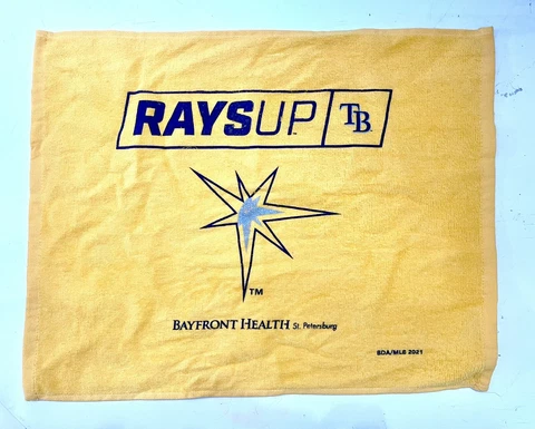 2021 Tampa Bay Rays Boston Red Sox ALDS Rally Towel, Postseason Game 2 Fan-Used Cover