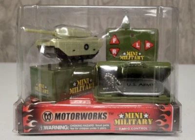 Motorworks Item No. 3116 Mini Military Radio Control RC 27 MHz US Army Tank - Image 1 of 4