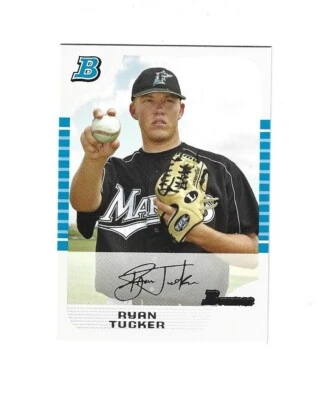 2005 Bowman Draft White #109 Ryan Tucker FY /225    MARLINS - Image 1 of 2