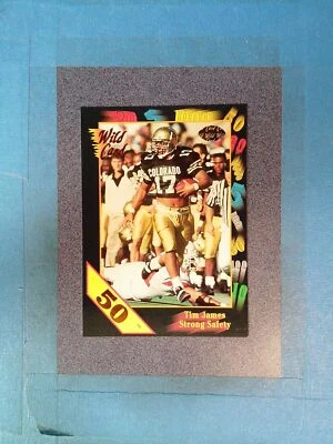 JY27) 1991 Wild Card TIM JAMES #146 50 Stripe Colorado - Image 1 of 2