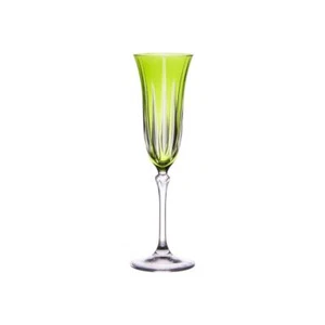 Coffret de 6 flûtes Divina vert 15 cl cristallin 6.5 cm table passion 6.5x6.5 cm - Imagen 1 de 3