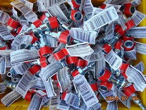 (LOT OF 10) 1/4" BODY X 3/8" MALE NPT Quick Coupler Air Hose Fitting - Picture 1 of 2