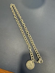Collana con etichetta rotonda a cerchio 20" Return to Tiffany & Co in argento sterling - Foto 1 di 7