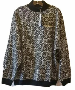 Adidas Crewneck Sweatshirt Mens Small Logo Retro Look Abstract Design Oversized - Picture 1 of 6