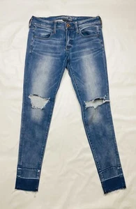 American Eagle Jeans Womens 6 Super Low Jegging 360 Super Stretch Super Soft X4 - Picture 1 of 9