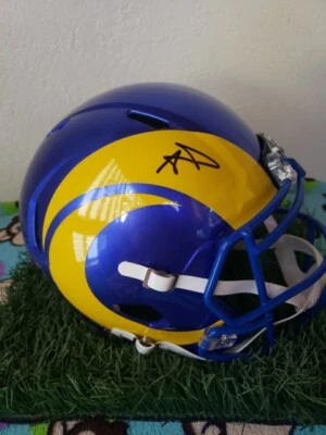 Aaron Donald Autographed/Signed Los Angeles Rams F/S Helmet JSA - Image 1 of 2