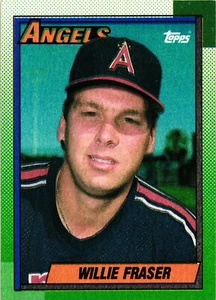 1990 - Topps --- Willie Fraser -- Card # 477 --- Los Angeles Angels - Picture 1 of 2