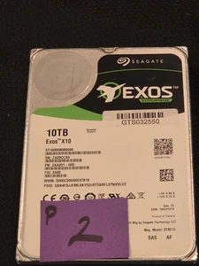 READ! Seagate Exos X10 10TB 12GB/s SAS 7200 ST10000NM0096 HDD Hard Drive # 2 - Afbeelding 1 van 2