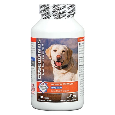 Cosequin MSM Joint Health Supplement for Dogs - 180 Chewable Tablets - Image 1 of 3