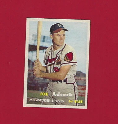 1957 TOPPS JOE ADCOCK CARD No. 117 - Image 1 of 2
