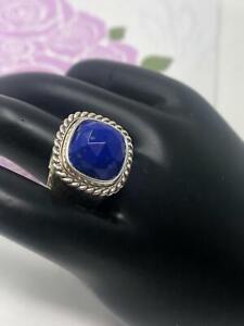1 Brighton Color Clique hammered  Ring  blue lapis gem  Size 5  $68  #29   NWOT