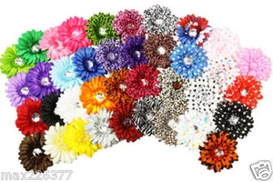 Lot of 25 mixed spring flowers for crafts hair gifts favors decor 2-4" large - Picture 1 of 11