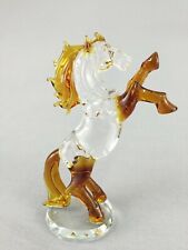 22cm Crystal Brown Horse Wedding Gift Home Decoration 