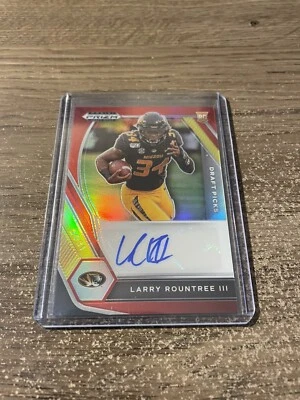 2021 Red Prizm #’D /199 Larry Rountree Rookie Auto Missouri Tigers #DPA-LRO - Image 1 of 3