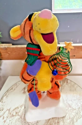 Vintage Telco Motion-ette Animated Disney Tigger Christmas Decor WORKS - Image 1 of 4