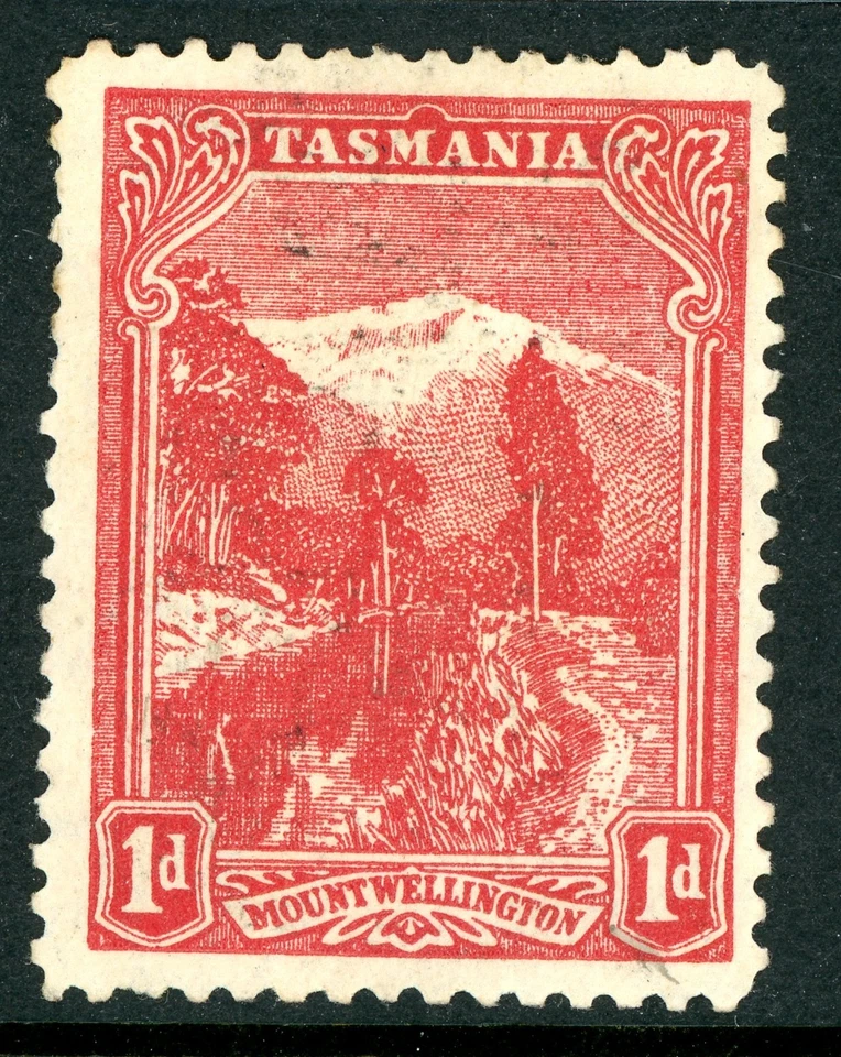 Tasmania 1902 Australia 1p Pale Red Typo Perf 11 Wmk Vcr Upright Invert Mint W50 - Image 1 of 4